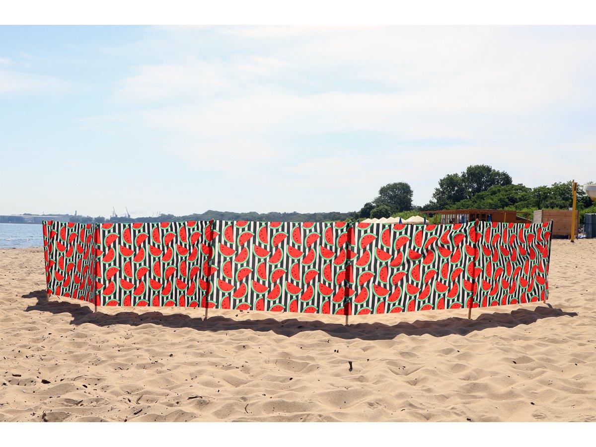SPRINGOS Paravento da spiaggia 4 m 6 m 8 m 10 m 12 m 15 m protezione privacy per spiaggia giardino paravento spiaggia strisce vacanze al mare 