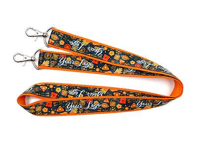 Lanyard a doppio strato con doppio moschettone