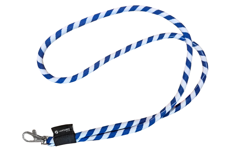 Lanyard in nylon tessuto bicolore