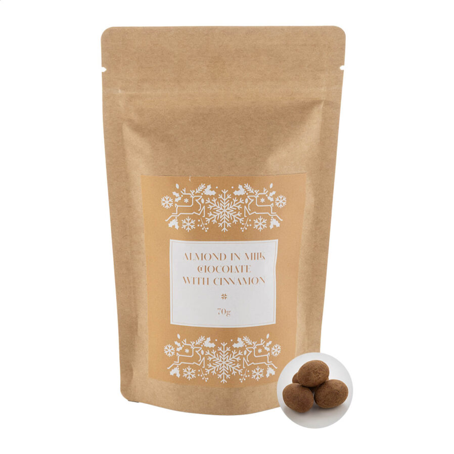 Cioccolato con mandorle e cannella. 70g Cinnanut