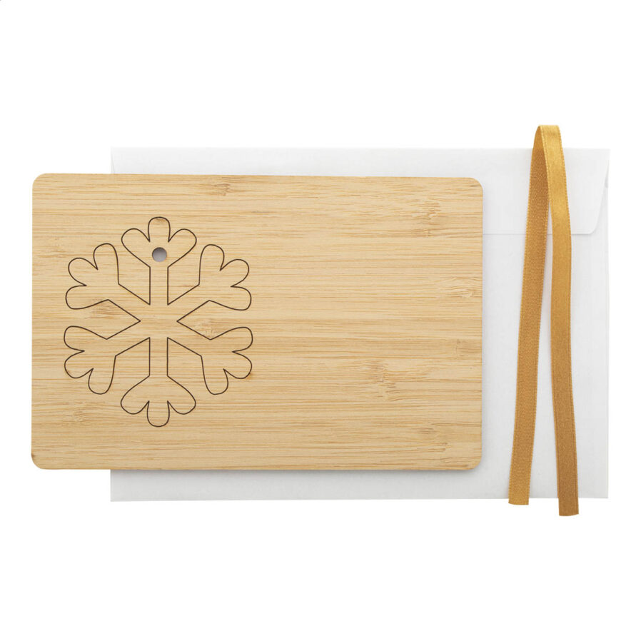 Biglietto Natalizio, fiocco di neve BooCard