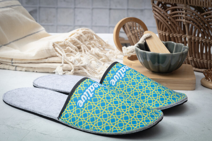 Pantofole personalizzabili in RPET CreaFelt Slip