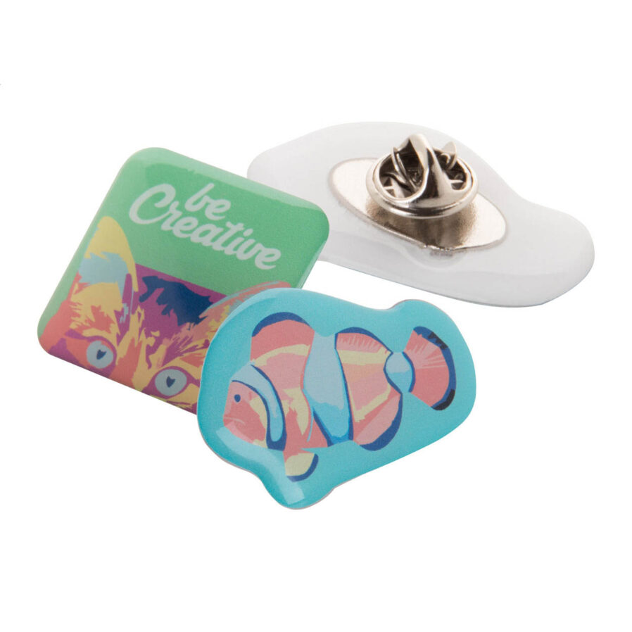 Spilla in metallo personalizzabile EpoBadge Midi