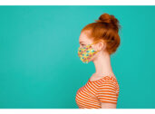 Profile side view portrait of nice stylish adorable attractive m