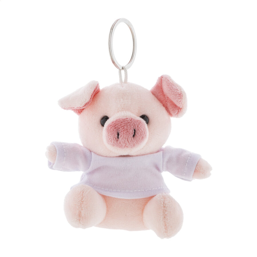 Portachiavi con maialino in peluche PigFob