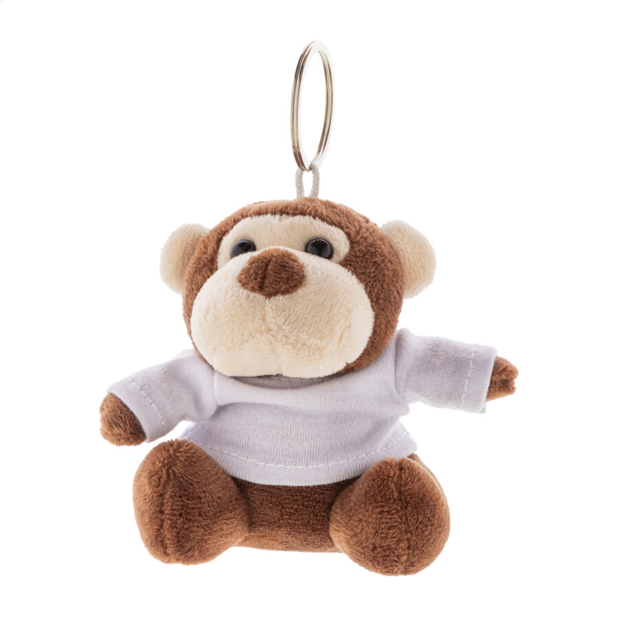 Portachiavi con scimmia in peluche ApeFob