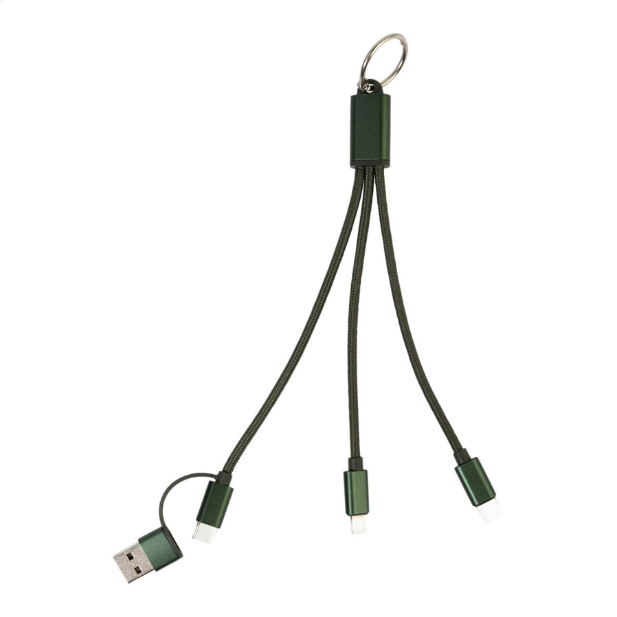 Portachiavi con cavo di ricarica USB Rafob