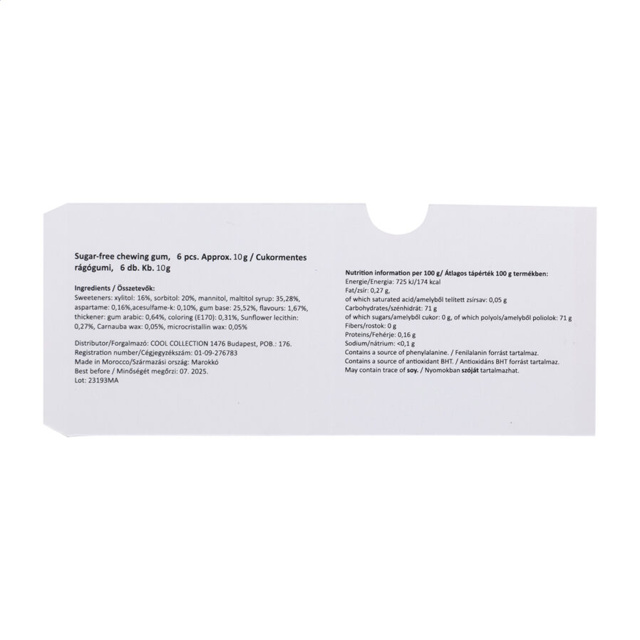 Blister gomme da masticare CreaChew 6