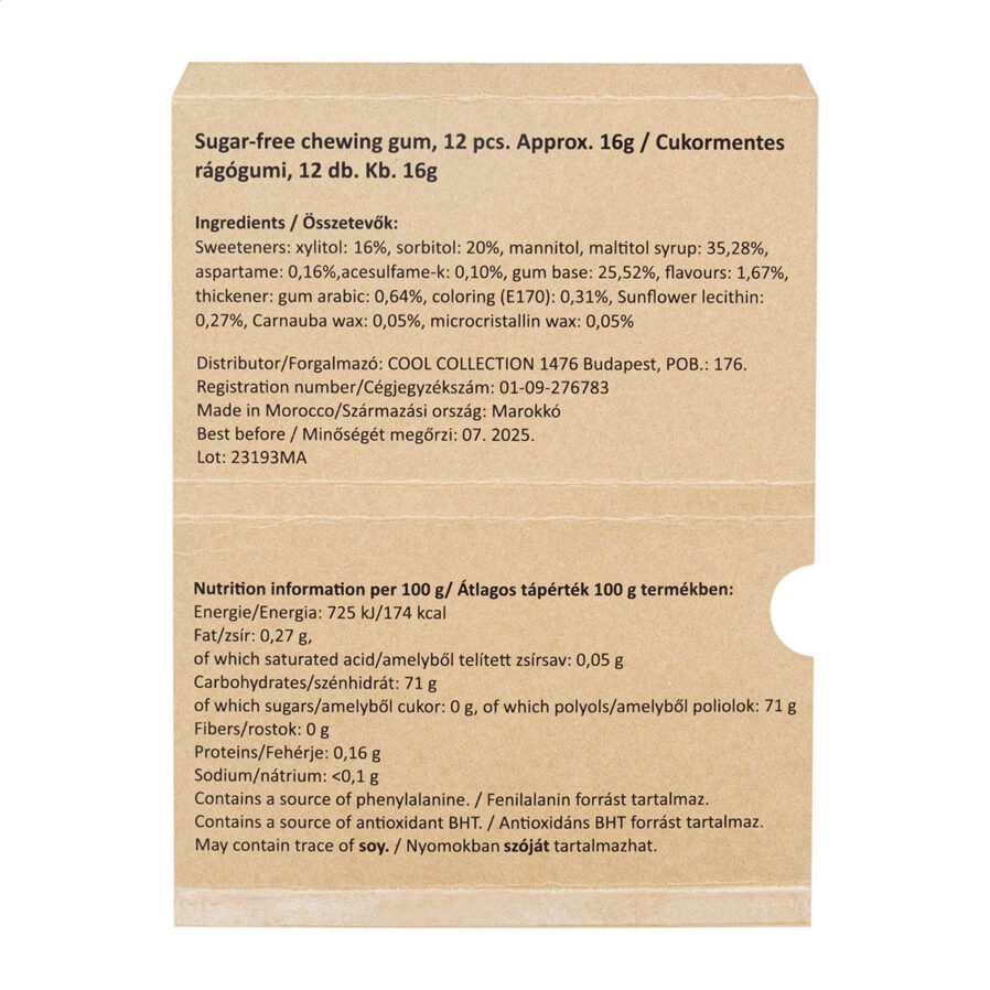 Blister gomme da masticare CreaChew 12 Eco